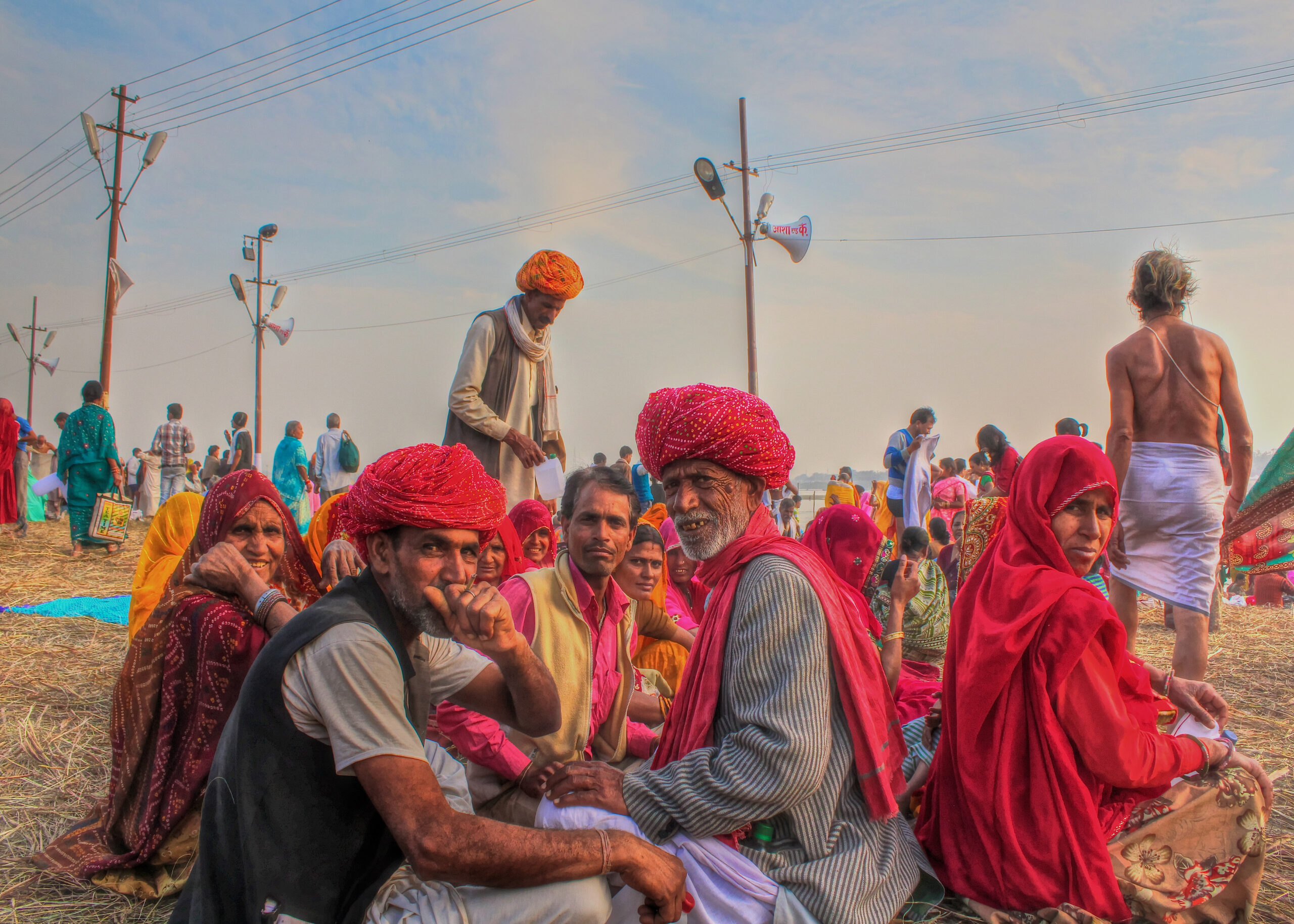 Family at the Mahakumbh Allahabad